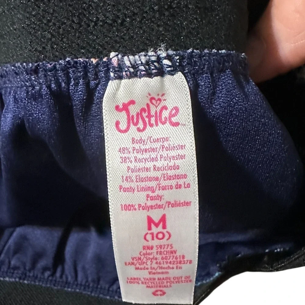 Justice Sport Girls Active Running Shorts Multicolor Splash Paint Athletic‎